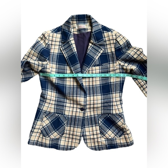 Pendleton Vintage 100% Pure Virgin Wool Plaid Jacket size 15/16 - Picture 6 of 10